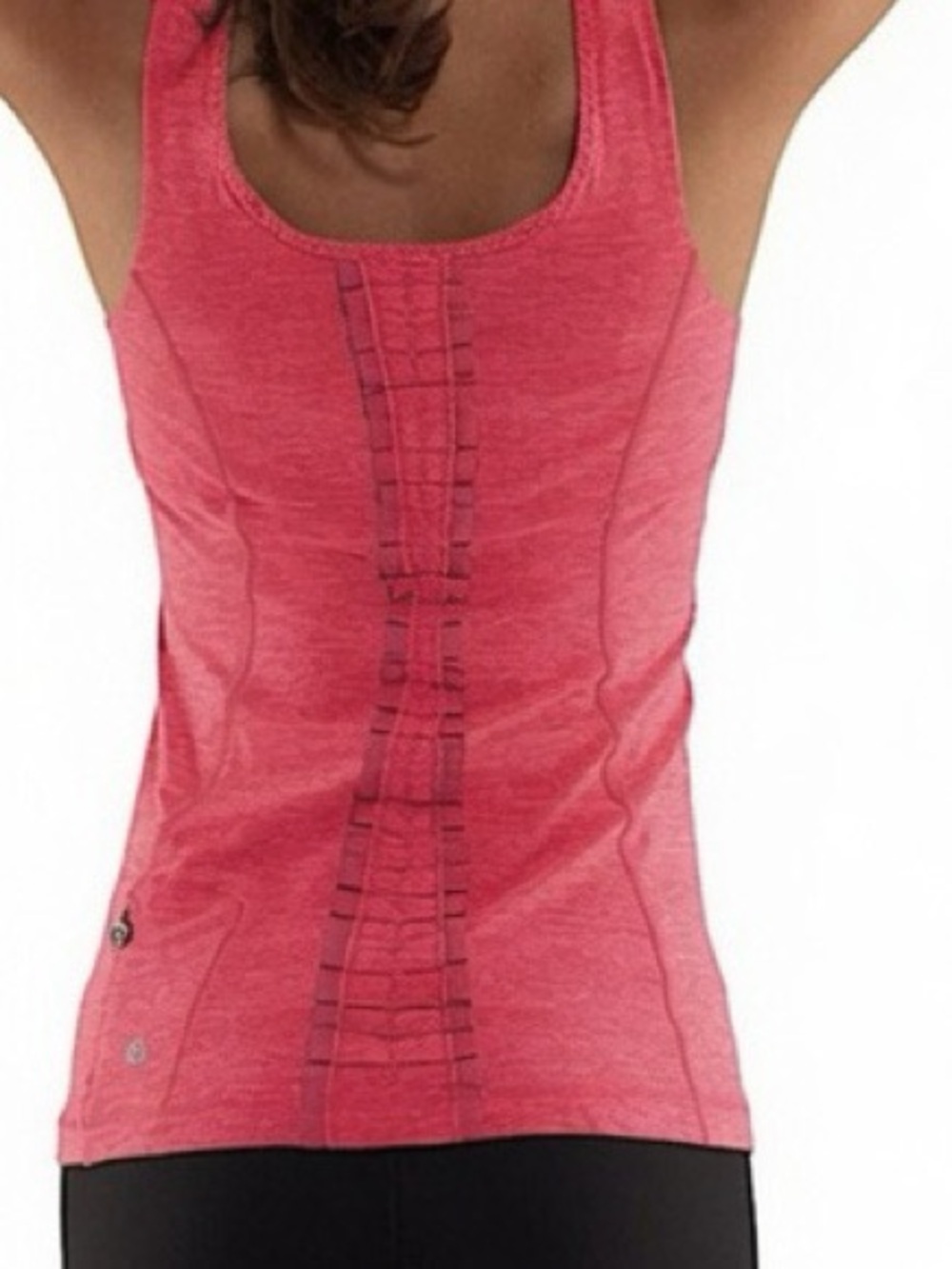 LULULEMON: Run Free Ruffle Back Tank in Watermelon Color -Size 6